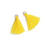 Duories Lot de 100 mini pendentifs à pompons, 3 cm, en coton, franges, pompon, bracelet, porte-clés, pompon, pour boucles d'oreilles, bijoux, sacs, marque-page, bricolage, accessoires d'artisanat,