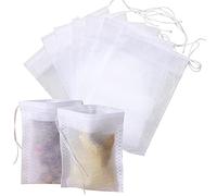 Duories Lot de 300 sachets à thé vides avec cordon de serrage pour infuseur, filtre à épices, filtre à thé, sac pour thé, café, thé aux fruits, fleurs de thé, épices, poudre d'herbes, 7 x 9 cm