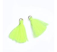 Duories Lot de 50 mini pendentifs à pompons, 3 cm, en coton, franges, pompon, bracelet, porte-clés, pompon, pour boucles d'oreilles, fabrication de bijoux, sacs, marque-pages, bricolage, accessoires