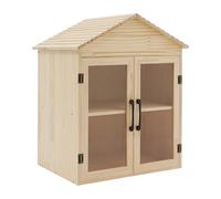 Duoruameng Outdoor Library Book Box, double boîte d'échange de littérature, rangement de livres, petite boîte à livres en bois pour les bricoleurs, les quartiers, les communautés et les écoles
