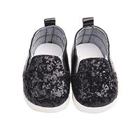 DUORUI Chaussures de Poupée Baskets Décontractées pour Poupée American Girl 18 Pouces avec Paillettes