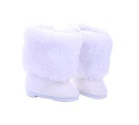 DUORUIMI Bottes de Poupée Chaussures Blanches Accessoire d'hiver pour Poupée American Girl 18 Pouces