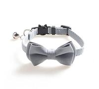 DUORUIMI Collier pour chat avec clochette, nœud papillon, sécurité, détachable rapidement, réglable pour animaux de compagnie et chaton