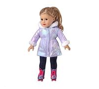 DUORUIMI Vêtement d'hiver Tenue Manteau Long Veste pour Poupée American Girl 18 Pouces