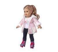 DUORUIMI Vêtement d'hiver Tenue Manteau Long Veste pour Poupée American Girl 18 Pouces