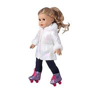 DUORUIMI Vêtement d'hiver Tenue Manteau Long Veste pour Poupée American Girl 18 Pouces