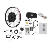 DUOSAMY 48V 1000W 24" LCD E-Bike Avant Moyeu Roue Moteur Conversion Kit pour Vélos Électrique Brushless Hub Moteur, Vitesse sans Charge Environ 51km/h