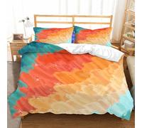 Duosm Housse de Couette 140x200 Idées de Graffitis, Imprimée 3D Parure de Lit 1 Personne Simple en Microfibre Douce avec 2 x Taie d'oreiller