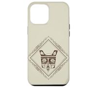 Duotone en Vinyle Motif Loup Marron et crème Coque pour iPhone 12 Pro Max