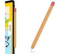 Duotone Silicone Case Pour Apple Pencil 2nd Génération & Apple Pencil Pro (2024) Étui De Protection Case Cover Compatible Avec Compatible Avec Charge Magnétique Et Double Tap (Orange + Rouge[L659]