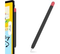 Duotone Silicone Case Pour Apple Pencil 2nd Génération & Apple Pencil Pro (2024) Étui De Protection Case Cover Compatible Avec Compatible Avec Charge Magnétique Et Double Tap (Noir + Rouge)[Q955]