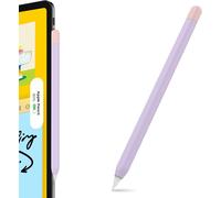 Duotone Silicone Case Pour Apple Pencil 2nd Génération & Apple Pencil Pro (2024) Étui De Protection Case Cover Compatible Avec Compatible Avec Charge Magnétique Et Double Tap (Lavande + Rose[X914]