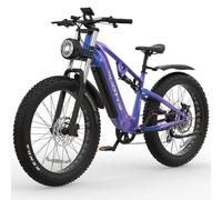 DUOTTS E26 Vélo Électrique Adulte, 26 x 4,0 Pouces Fat VTT Électrique, Ebike 250W Batterie 48V 20Ah Autonomie Jusqu'à 120 Km, Freins Hydrauliques à Quatre Pistons et Suspension Pneumatique