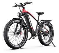 DUOTTS F26 Lite Vélo Électrique 500W -Batterie 48V 18Ah -Pneus 26"" -Freins Hydrauliques -Autonomie Jusqu’à 90km - Noir rouge rouge