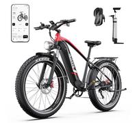 DUOTTS F26 Lite Vélo Électrique Adulte, 26 x 4,0 Pouces Fat VTT Électrique, Ebike 250W Batterie 48V 18Ah Autonomie Jusqu'à 140 Km, Double Frein Hydraulique, 7 Vitesses & Suspension Double