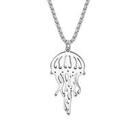 DUOWEI Collier tentacule en émail pieuvre Pendentif animaux océan pour femmes filles Charms Bijoux océan Cadeaux, Zinc, Pas de gemme