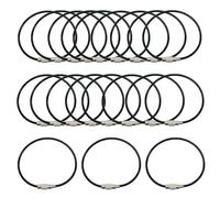 duoyif Câbles Porte-Clés En Fil Métallique 30 Pièces 2mm Ø5cm Anneau De Câble Métallique, Anneaux De Boucle De Câble Pour Suspension Porte-Étiquette De Bagage Étiquettes Petits Objets (Noir)