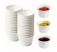 duoyif Gobelets Papier 40 ml 100 pcs, Petits Bols pour Dips Sauces Fingerfood Dessert, Mini Caissettes Cupcake, Bol de dégustation pour Fête Buffet Mariage Anniversaire Barbecue Noël