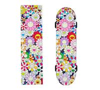 duoyif Grips Skateboard Grip Tape, Grip En Papier De Verre Pour Skateboard, Griptape Pour Skateboard Longboard Scooters - Anti-Air-Bubble, Antidérapant (soleil fleur, 84x23cm)