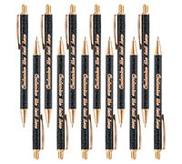 DUOYUN 24 PCS Stylos à Bille Créatifs Personnalisés en Poudre Dorée avec Nom/Texte/Logo, Tige en Aluminium Métallique, Stylos Amusants pour Anniversaire, Noël, Fête des Mères, Cadeau Publicitaire