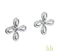 DuoZanthic Lot de 2 Boutons de Tiroir Chromés Polis, Poignées Argentées, Boutons de Porte en Forme de Trèfle, Poignées Décoratives en Métal en Forme de Pétales, Laiton Massif(30PCS)