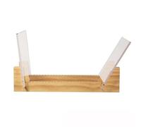 DuoZanthic Meuble Vinyle, Range Vinyle-Antichute pour Vinyles 12" ou Singles 7"-pour Magazines, Livres, Dossiers et Albums(Clear)