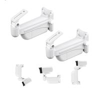 duozoanz Support Camera Exterieur Support Mural Webcam, Parenthèses de Surveillance Universel avec Angle de Prise de Vue Omnidirectionnel Réglable pour Murs Plafonds et Colonnes Montantes 2 Pièces