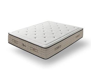 Dupen® Matelas Elegance avec Pocketspring, Hauteur 33cm, fermeté Ferme, Viscoélastique 1,5 Cm, Tissu Stretch Exclusive et Technologie Pocket Tech Box. Mesure 90 x 200 Cm