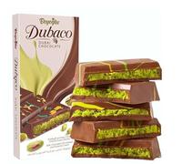 Dupleix - Lot de 2 Tablettes Chocolat au Lait Dubaco Dubai - Fourrage Pistache & Kadayif - 2x95g - Chocolat Oriental Gourmand