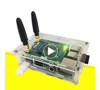 Duplex DMR Hotspot WLAN Ethernet Port assemblé Station de Radio WiFi Digital Voice Modem Support DMR Dstar YSF P25 Fusion Antenne Raspberry Pi Modèle 2B Deux Couleurs OLED 2 Fentes horaires