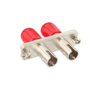 InLine Duplex St/St, Multimode, with Flange - Adaptateur pour Câble (Multimode, with Flange, 2 x St, 2 x St, Femelle/Femelle) Rouge, Argent