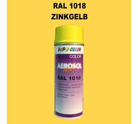 Dupli Color Spray 400Ml Brillant Sèche Rapidement RAL 1018 Jaune Zinc Couleur