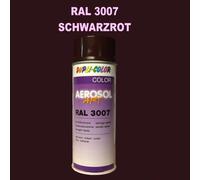 Dupli Color Spray 400ml Brillant Sèche Rapidement RAL 3007 Noir Rouge Couleur