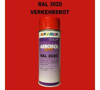 Dupli Color Spray 400ml Brillant Sèche Rapidement RAL 3020 Rouge De Circulation