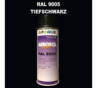 Dupli Color Spray 400ml Brillant Sèche Rapidement RAL 9005 Noir Profond Peinture