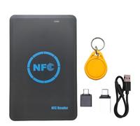 Duplicateur de puces RFID 5 fréquences + lecteur/copieur NFC porte-clés CUID HID 125K/ IC/ID 13,56M 125K, graveur de jetons