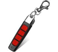 Duplicateur de télécommande 4 en 1, télécommande de copie à 4 touches, télécommande à code fixe et à code roulant, télécommande universelle sans fil (rouge)