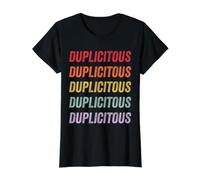 Duplicité T-Shirt Graphique avec Valeur, Femme, Noir, M