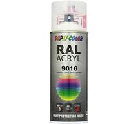 Duplicolor 641909 Spray Acrylique Ral 9016, Blanc Satin, 400 ML