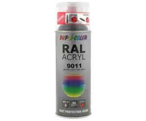 Duplicolor 710612 Spray Acrylique RAL 9011, Noir Graphite Brillant, 400 ML