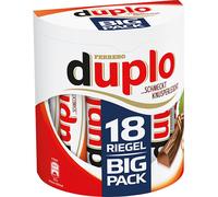 duplo Big Pack 18 barres fourrées aux gaufrettes, aux nougats et au chocolat 327g