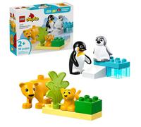 LEGO DUPLO Ma ville 10442 Familles d’animaux sauvages : pingouins et lions - Jeux d'éveil