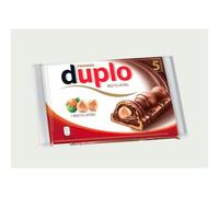 DUPLO - Gaufrettes croustillantes chocolat au lait et noisettes entières, plaisir gourmand (5x26g) - Lot de 4 - vendu par Lot