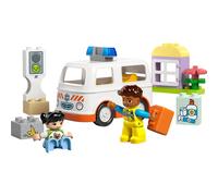 LEGO DUPLO 10447 L’ambulance et le chauffeur - Jouet interactif pour les enfants dès 2 ans