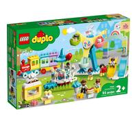 LEGO® 10956 DUPLO® Town Le parc d’attractions Jouet Enfant 2+ ans avec Train, Carrousel et Grande Roue