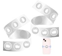 Dupoem 60 Étiquettes NFC Autocollantes, Puce NFC NTAG 215, 504 Octets de Mémoire Programmable, Rondes Blanches de 25 mm, Adaptées à Tous les Smartphones et Appareils Compatibles NFC