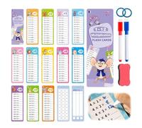 Dupoem Educational Multiplication Tables Game for Children, 15 Flashcards with Multiplication Tables Markers, for Learning and Practicing Multiplication Tables at Home Or School (Multiplication)