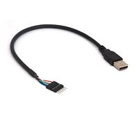 Dupont IDC Lot de 2 adaptateurs pour carte mère 5 broches vers USB 2.0 mâle vers USB 2.0