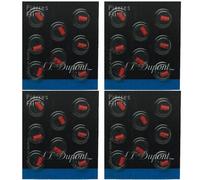 DuPont Pierres à feu, pierres à briquet Rouge Lot de 4 x 8 pièces