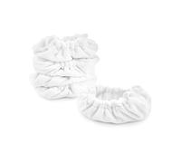 Dupray Grands Bonnets Rectangulaires pour Nettoyeur Vapeur Neat - Accessoires de Nettoyage Idéals pour Grandes Surfaces, Sols, Carrelages et Parquets - Blancs - Pack de 5 unités
